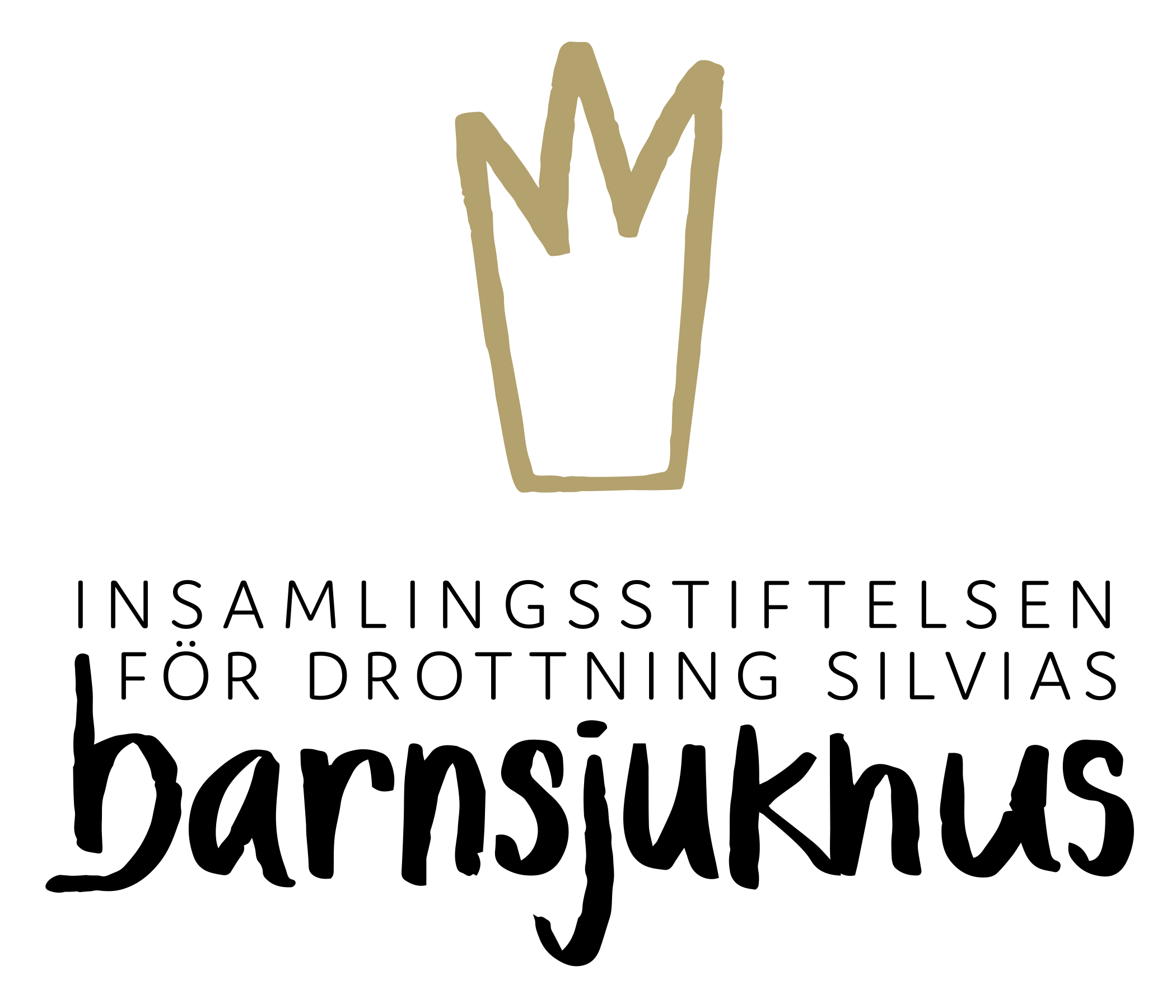 Logotyp för Insamlingsstiftelsen för Drottning Silvias Barnsjukhus