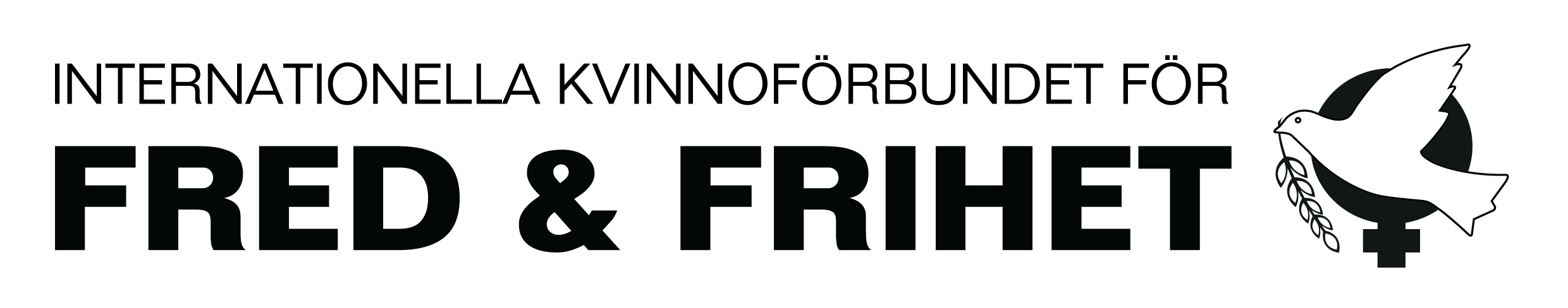 Logotyp för Internationella Kvinnoförbundet för Fred & Frihet